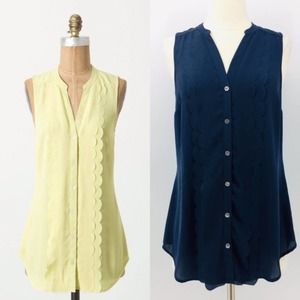Meadow Rue blue sleeveless shirt